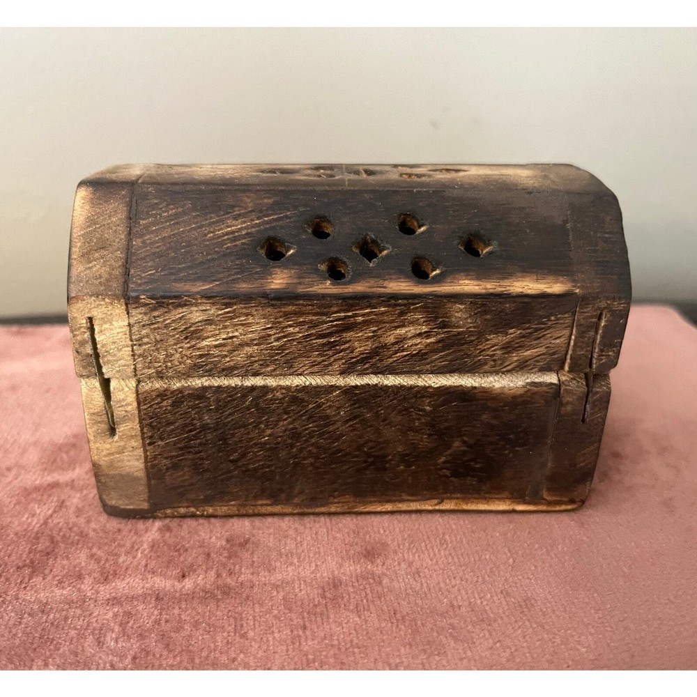 Incense Cone Box 3.75” x 2” x 2.5” tall