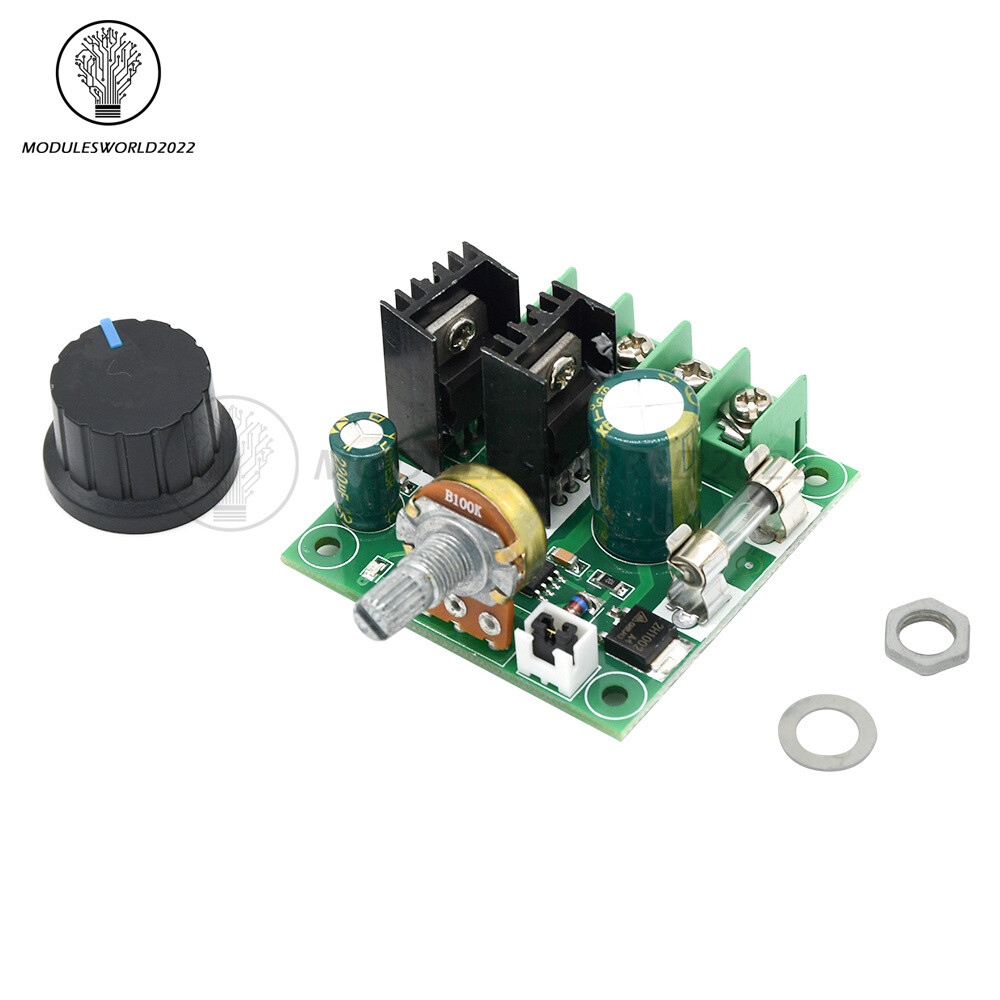 DC 12-40V 10A PWM DC Motor Speed Control Switch Controller Volt Regulator Dimmer