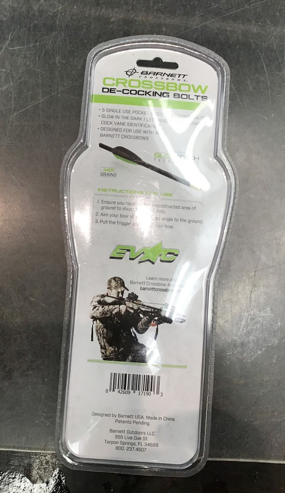 Barnett Evac De-cocking Bolt (5 Pack) One Size