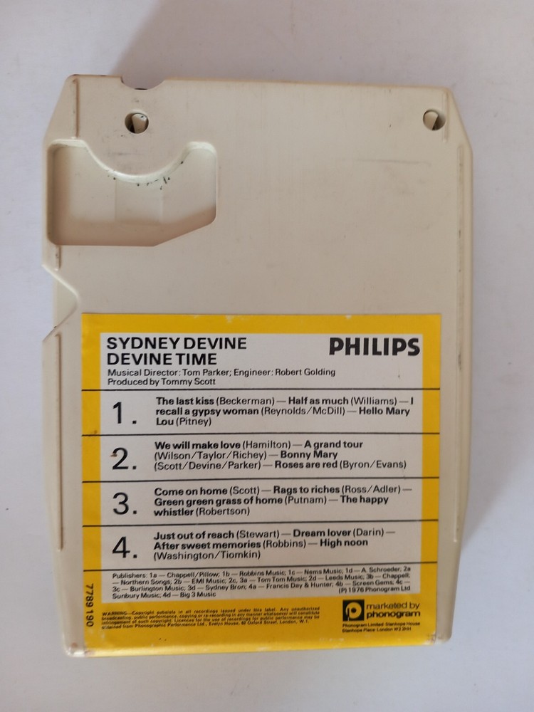 Sydney Devine Devine Time 8 Track Tape Cartridge [NOT SERVICED / UNTESTED]