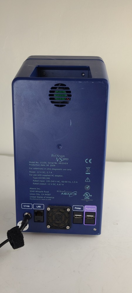 Abaxis Vetscan VS pro VSpro Analyzer Model 15100