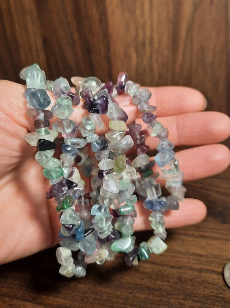 Handmade fluorite Crystal beaded bracelet