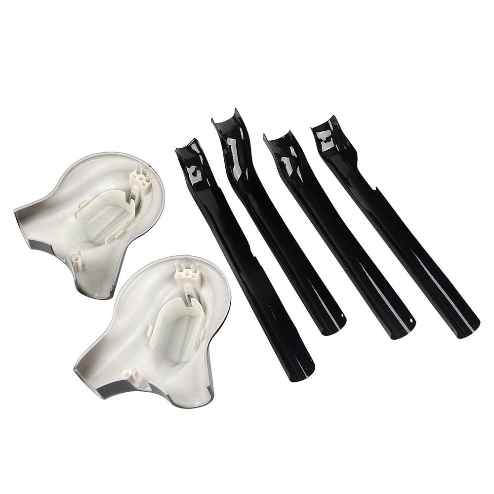 Black Rear Phantom Swingarm Axle Covers Kit For Harley Night Train Softail FXSTC