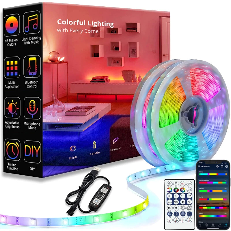 LED Strip 5m RGBIC Bluetooth App Control