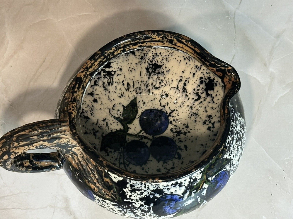 Art Pottery Small Pitcher/Creamer Signed Hand Painted