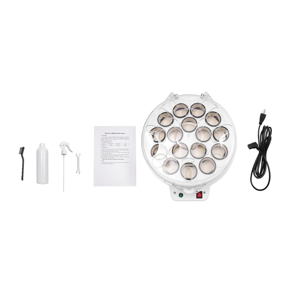 Automatic Pool Balls Cleaner/Snooker Cleaner Maintenance Cleaning Machine 110V