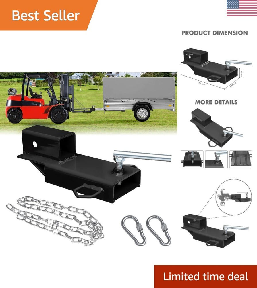 Forklift Trailer Hitch Attachment, EBESTTECH 1PC Fork Trailer Hitch Attachmen...