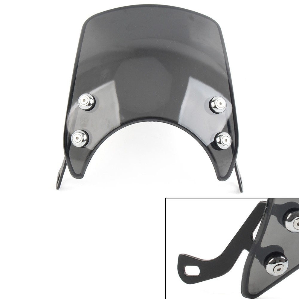 Headlight Windshield Windshield Universal for 5-7 Inch Gray