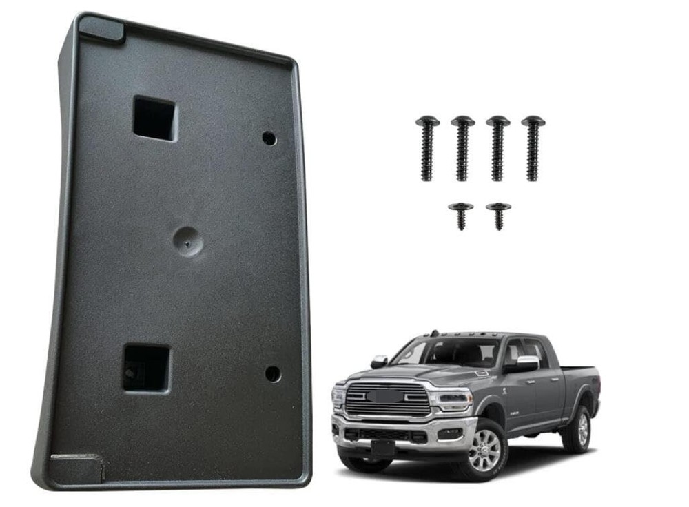 License Plate Bracket - Front Bumper Mounting black