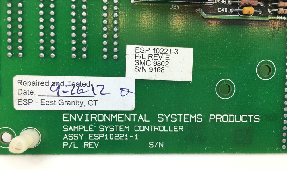 Environmental Systems Control Board ESP10221-3 Rev E used #D118A