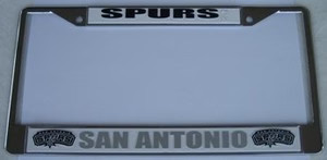 San Antonio Spurs Chrome License Plate Frame