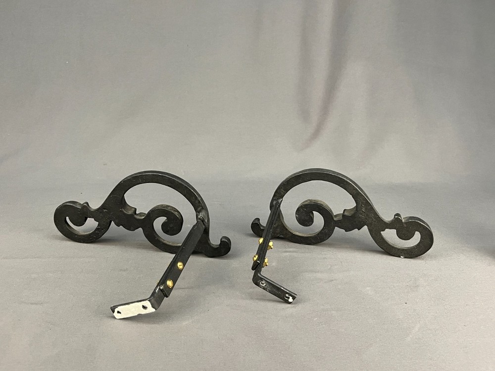 6 (3 Pairs) Cast Iron Scroll 7 3/4" Adjustable Drape Curtain Tie Hold Backs