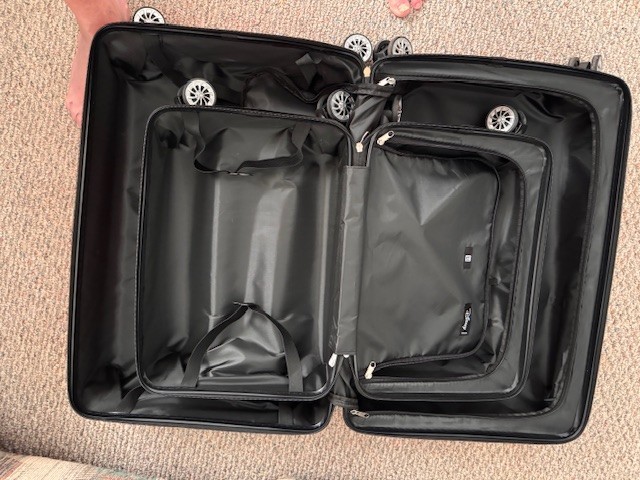 Full Size Mickey Mouse Comic Strip Suitcase, Hard Shell, Rollers 28" and 24"