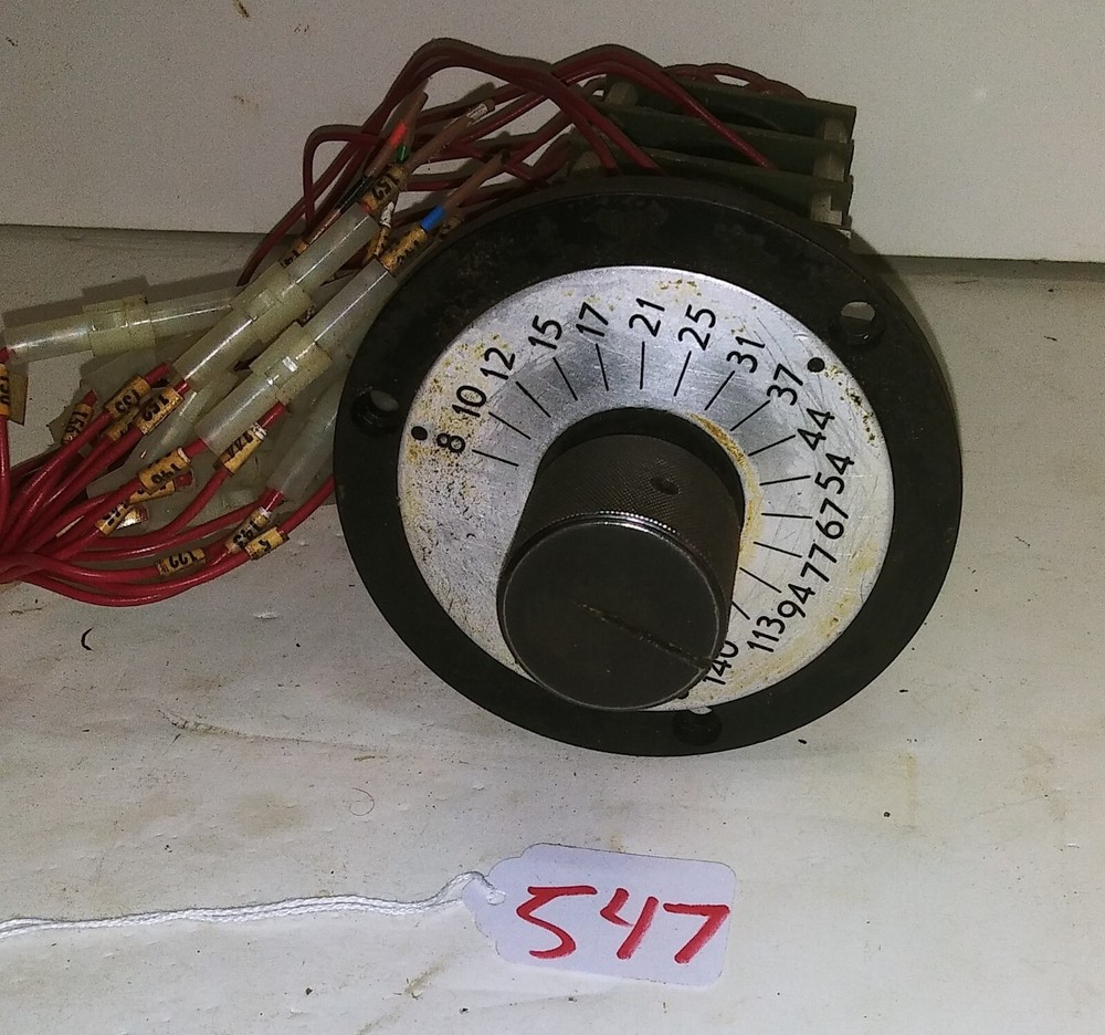 BULLARD VTL (CUTMASTER) SPEED CONTROL rotary switch assembly     Inv# (547)