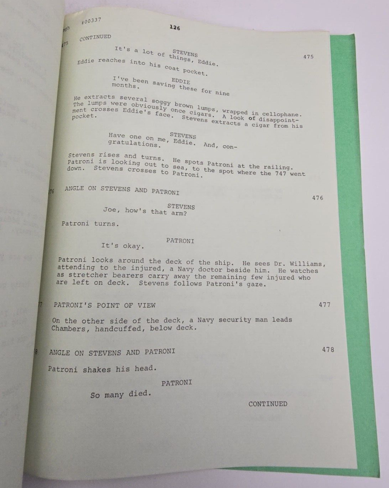 AIRPORT '77 / Michael Scheff 1976 Screenplay, Bermuda Triangle film sequel