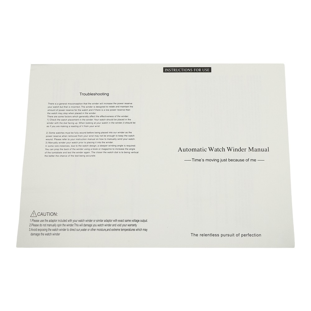 4+6 Automatic Watch Box Automatic Rotation Watch Display Storage Box Cage Brown