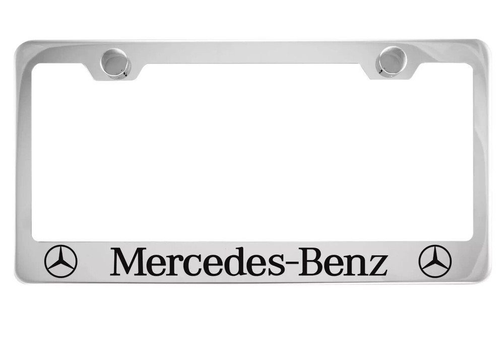Chrome License Plate Frame For Mercedes-Benz