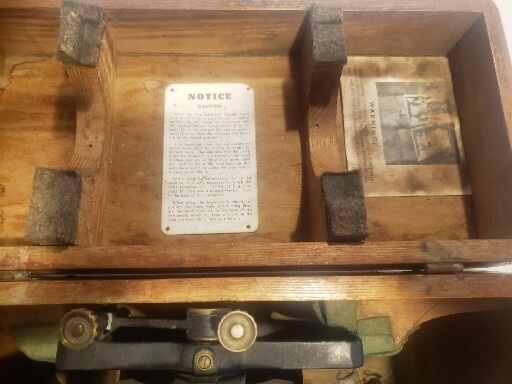 Antique Surveying Engineer Transit Level Scope David White Surveyor Tool W Box