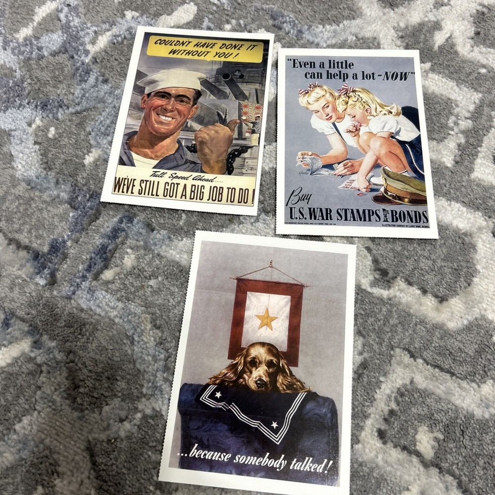 WWII US War Post Cards