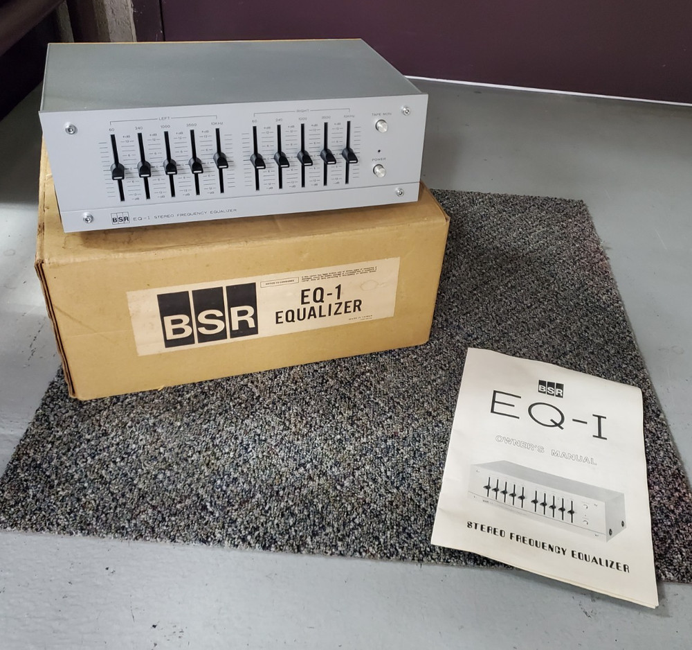 BSR EQ-I Stereo Frequency Equalizer Cleaned & Servived. Works Great! L@@K!