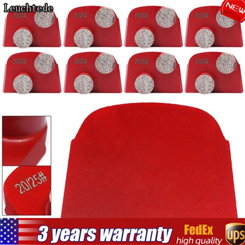 9 Pack Diamond Grinding Segments Medium Bond 20/25 Grit Durable for Concrete