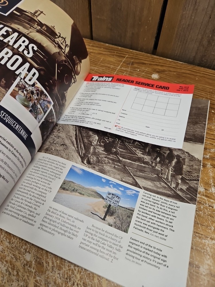 Trains Magazine May 2019 150 years!