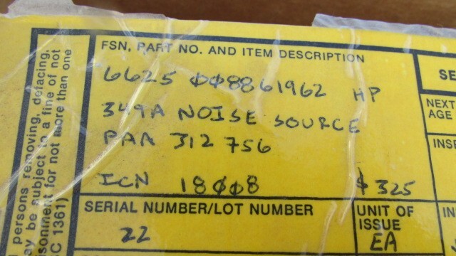 HEWLETT PACKARD UHF NOISE SOURCE 349A