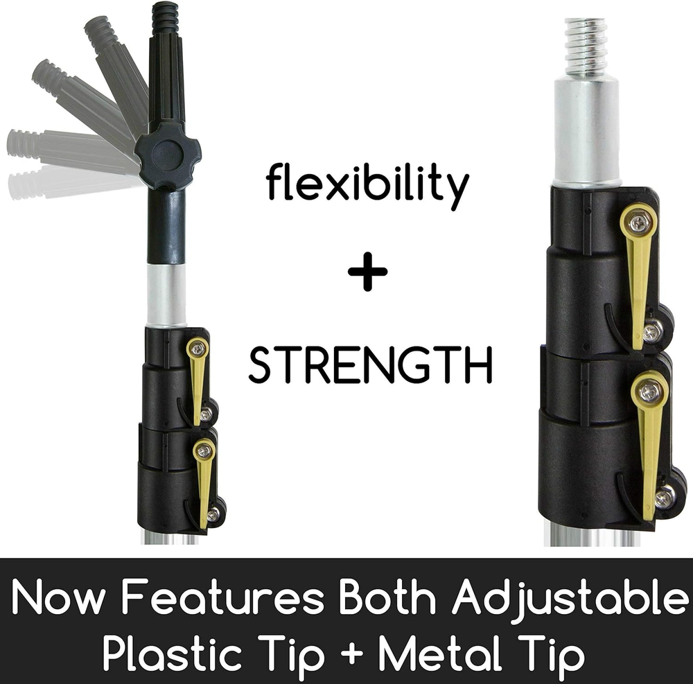 Telescoping Extension Pole Light Bulb Changer Paint Roller Duster Pole Cleaning