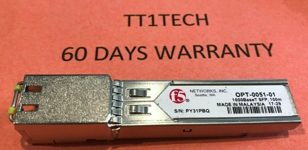 F5 Network OPT-0051-01 1000BaseT SFP 100m Transceiver Module