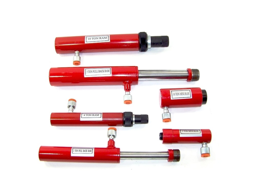 11 pc Hydraulic Ram Auto body Frame Repair Pull Push Ram Lift Hook Tool Kit H D