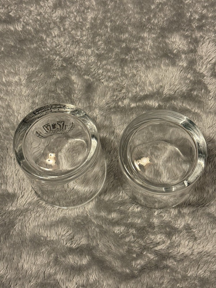 H. Upmann Cigar Bourbon Glasses (2) With Cigar Holder
