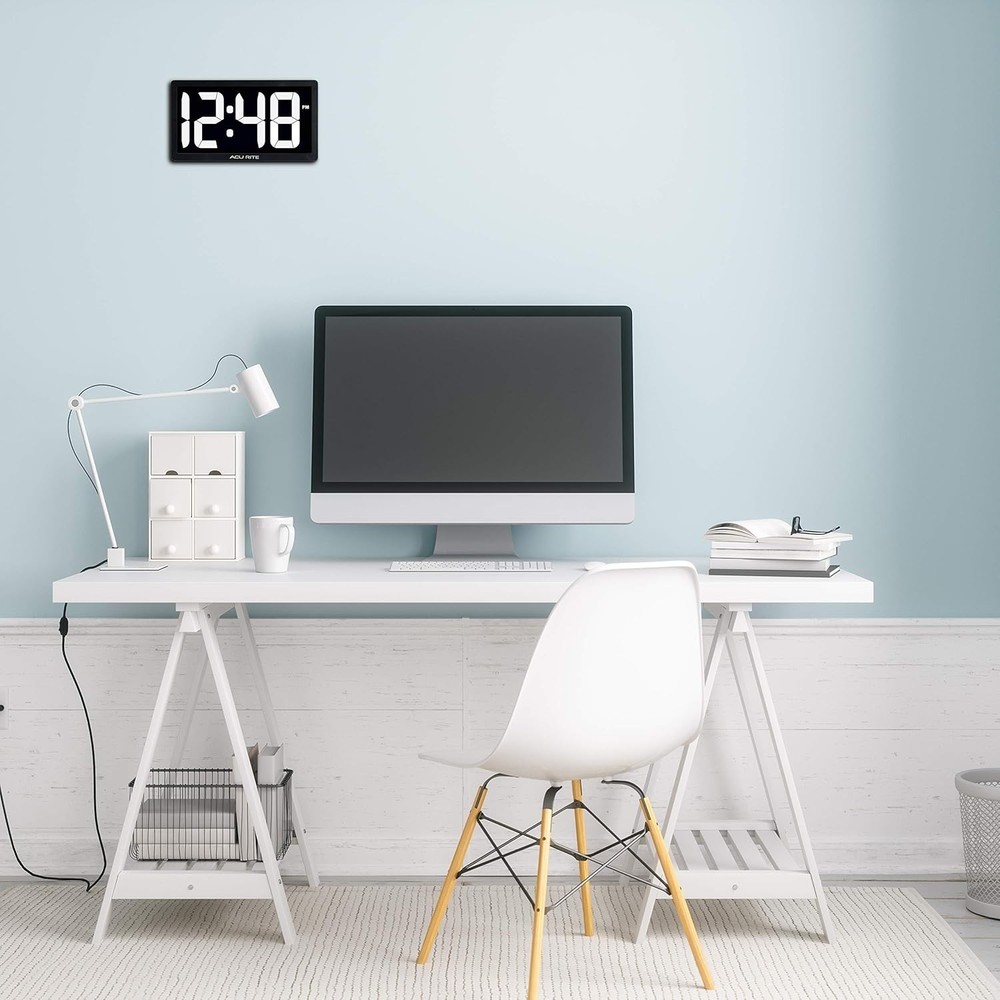 Oversized 10-Inch Digital Clock with Light-Up Display and Adjustable Brightness