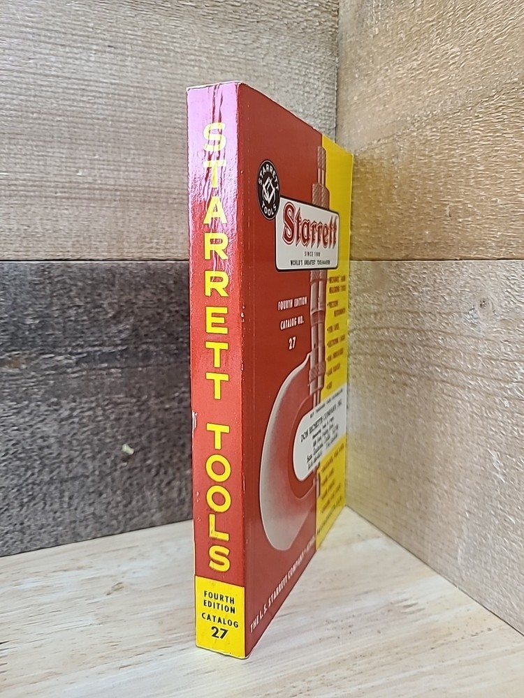 Starett Tools Catalog 27 Fourth Edition Vintage