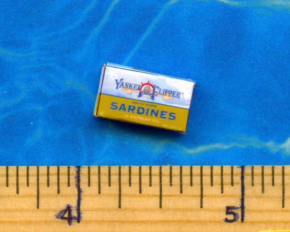DOLLHOUSE Miniatures SIZE Sardines Box