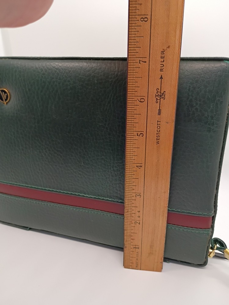 Vtg Travel Backgammon Game In Zippered Case Pre-owned