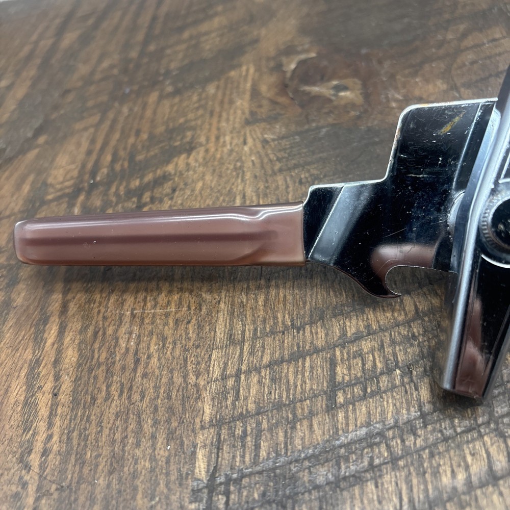 Swing Away Can Opener Transparent Brown Handle