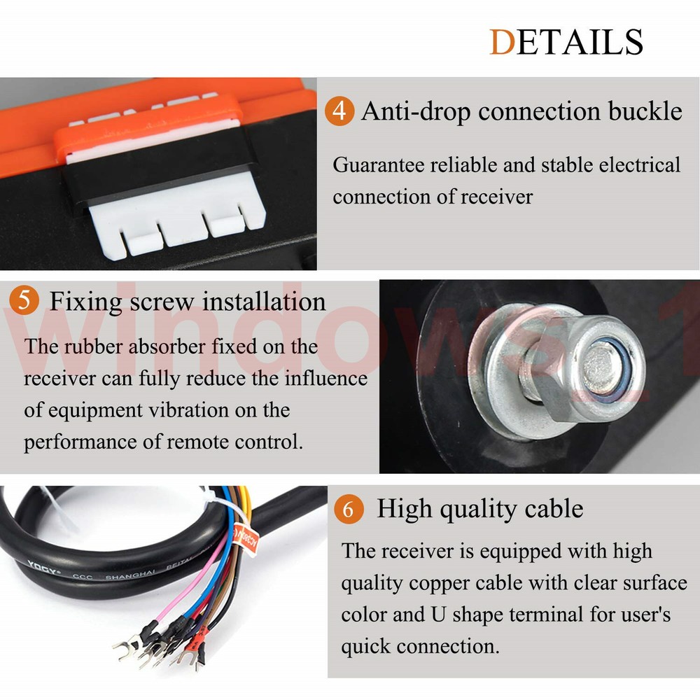 Crane Wireless Remote Control Electric Lift Radio Switch Transmitter Receiver