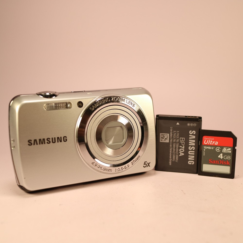 Samsung Digital Camera PL21 14.2MP Silver Tested *Read*