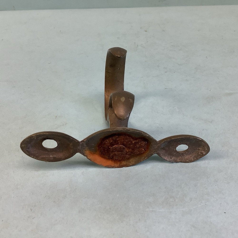 Antique Brass Fireplace Jam Hook 4 1/4”L