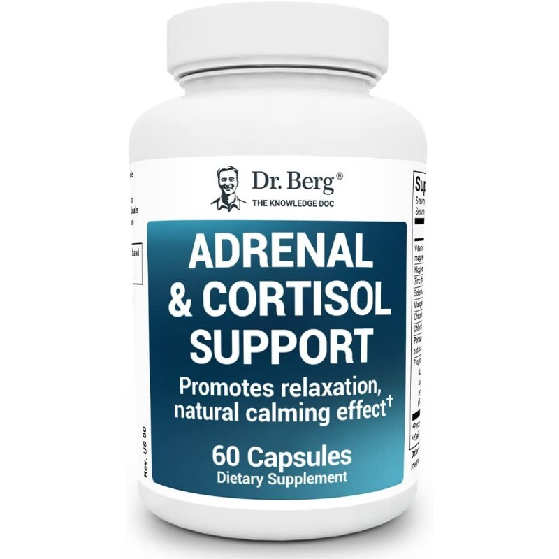 Adrenal & Cortisol Support Mood Focus Relaxation Support 60 Capsules