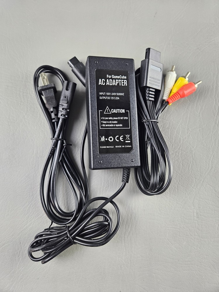 GameCube Hookup bundle Power Supply and AV Cable Nintendo