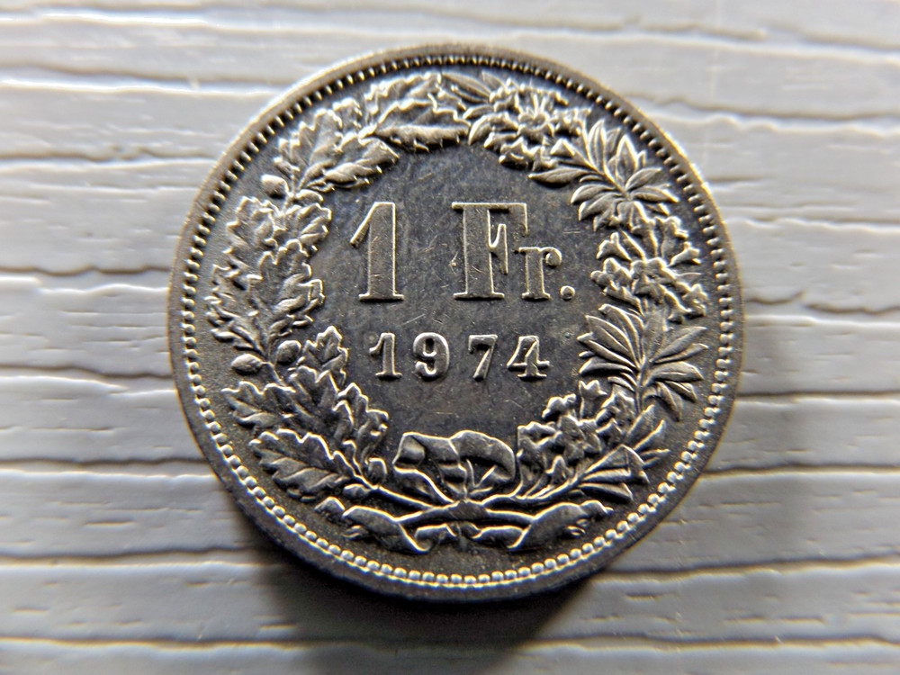 SWITZERLAND 1974 1 Franc