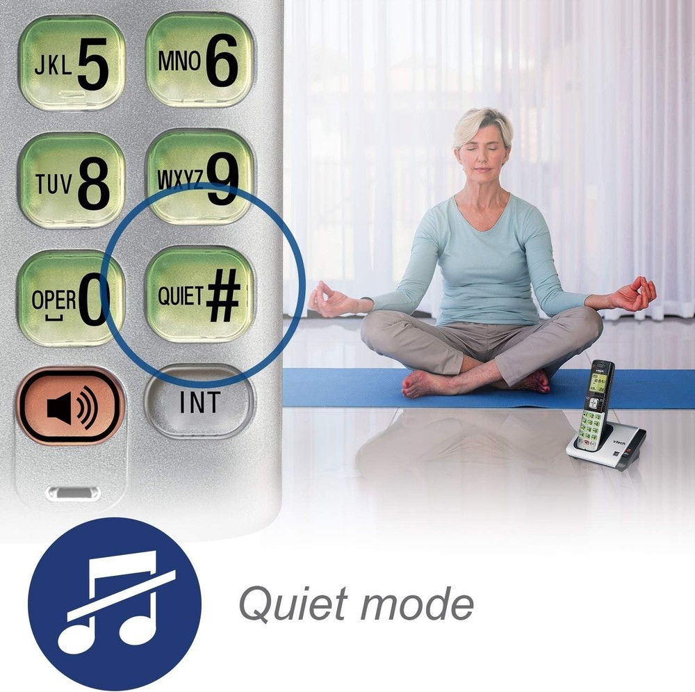 Phone System with 3 Handsets, Digital Answering Machine and Conference Calling