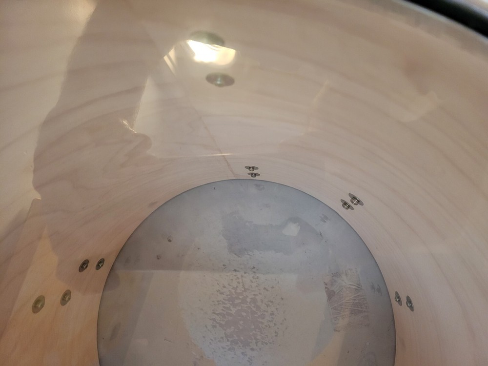 🔥🔥16” Floor Tom & 14" Mount Tom Maroon Check 📸 🔥🔥