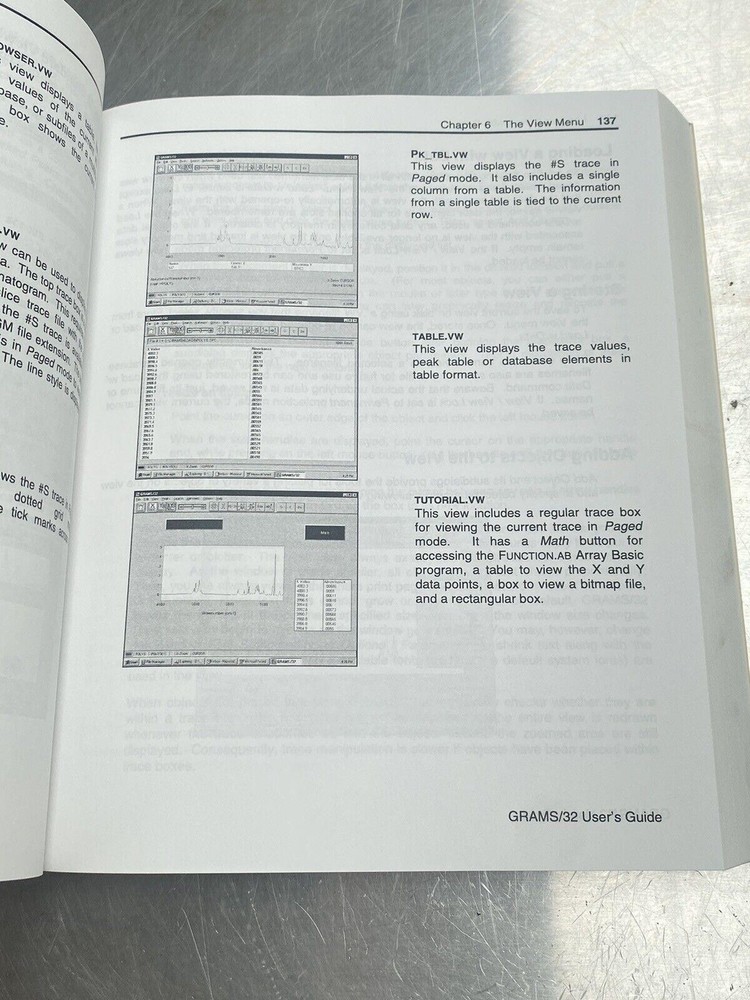 Galactic Industries GRAMS/32 - Users Manual / Instructions Book