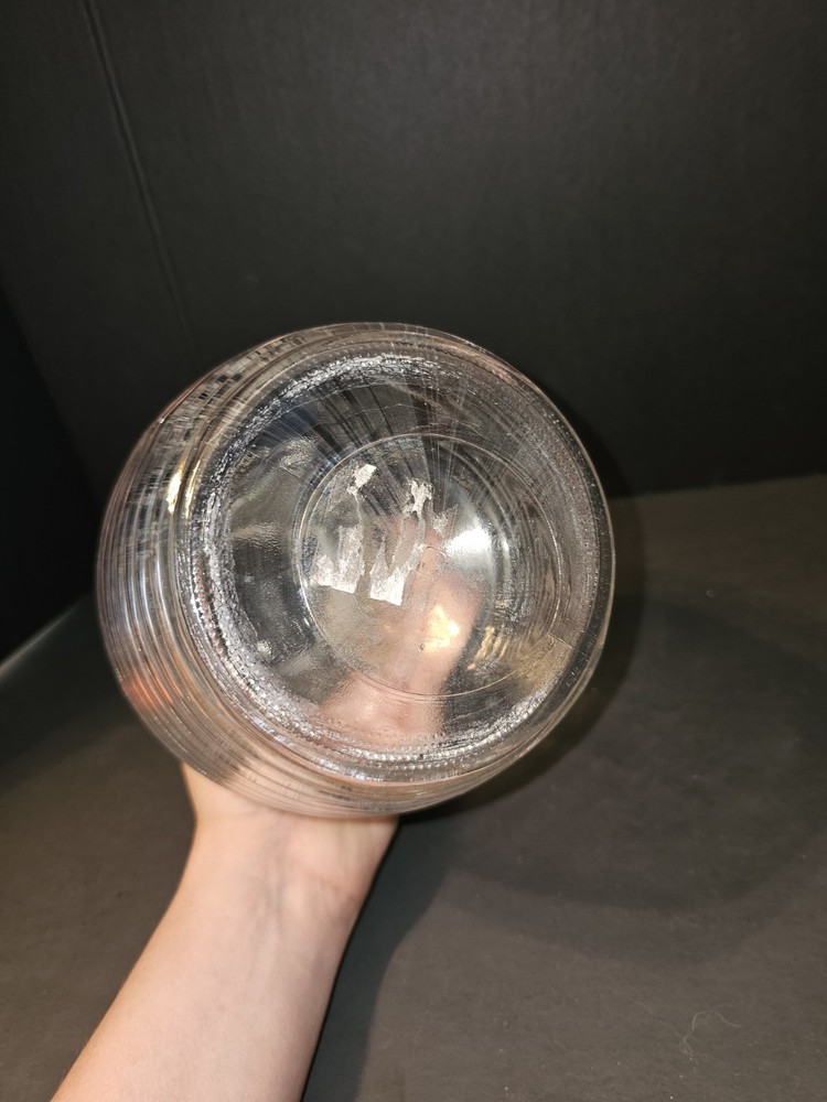Clear Glass Juice Container