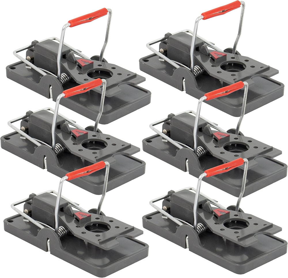 Power-Kill Humane Mouse Traps M393SSR - 6 Easy Set,Reusable,Power-Kill Mouse Tr