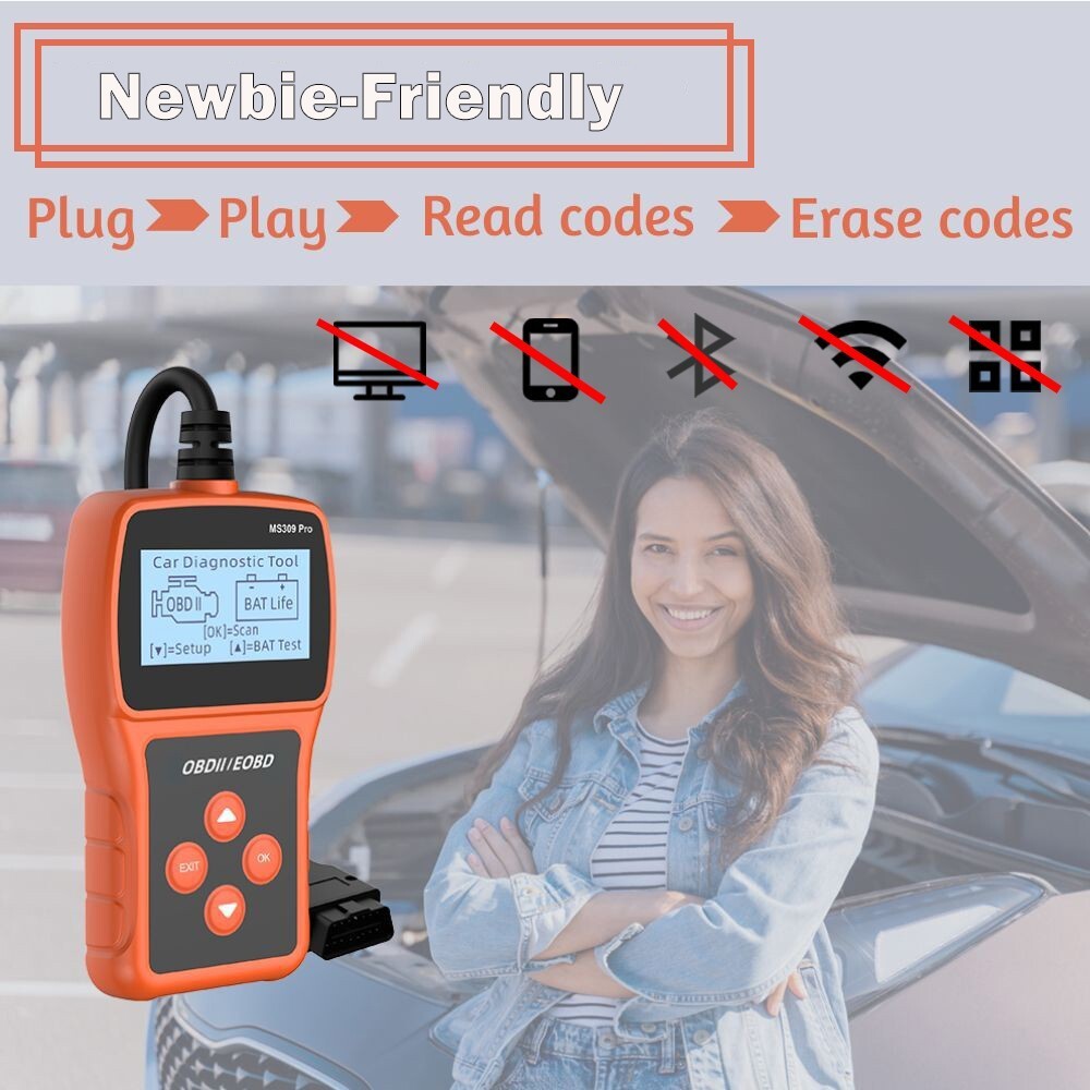 Automotive OBD2 Scanner OBD Code Reader Car Diagnostic Tool Check Engine Fault