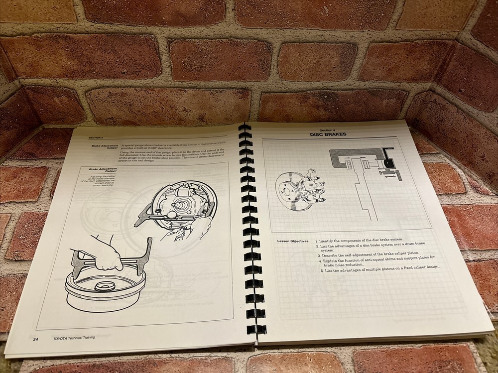 1997 Toyota Technician Handbook course 552 Brake Systems Technical Training