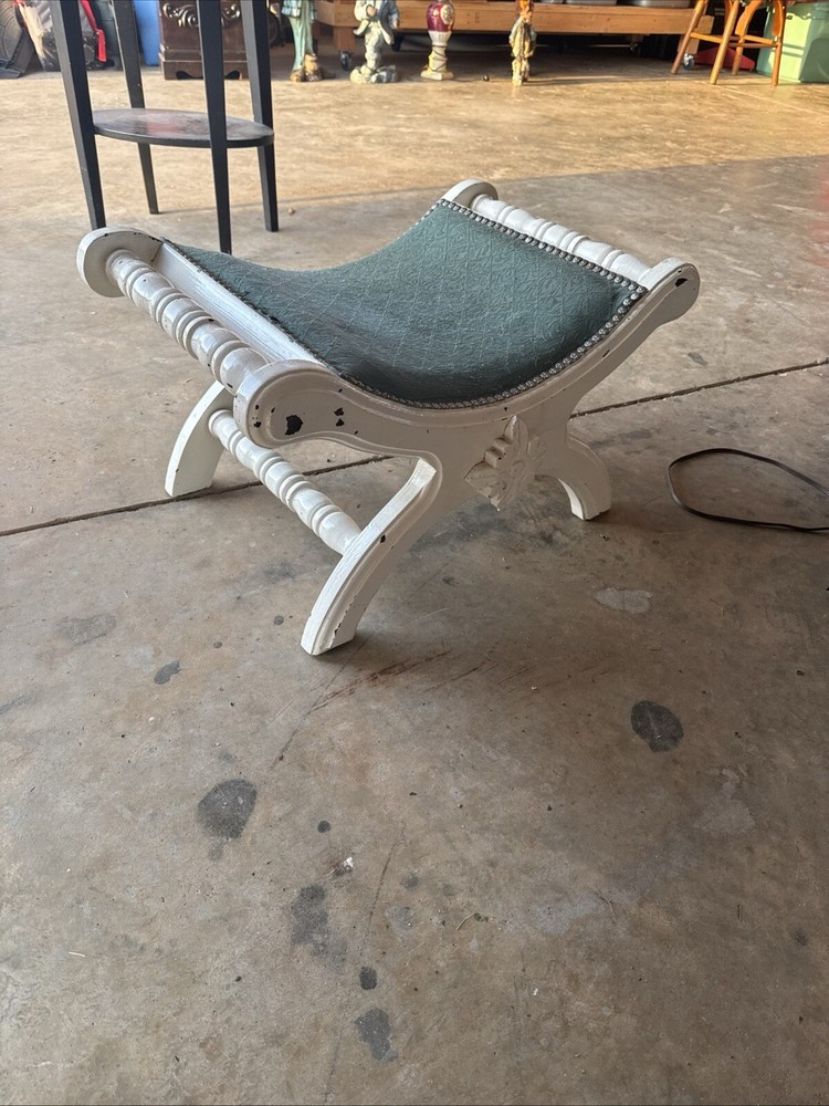 Vintage Saddle Footstool